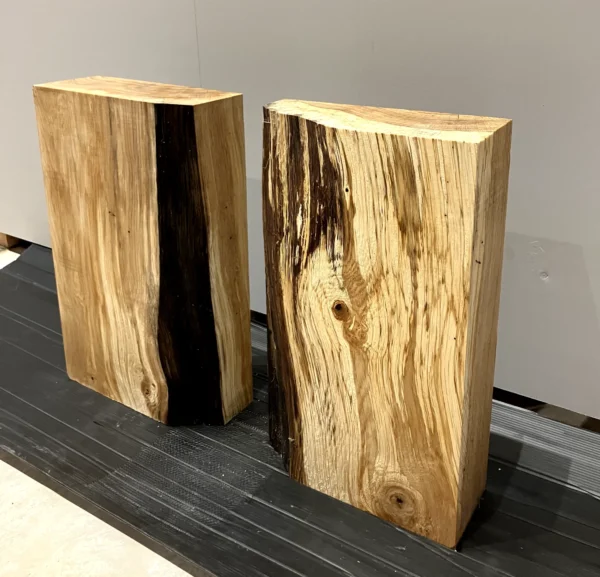 Pair of Oak blocks