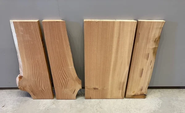 Planed Douglas Fir Boards Kiln dried Live edge