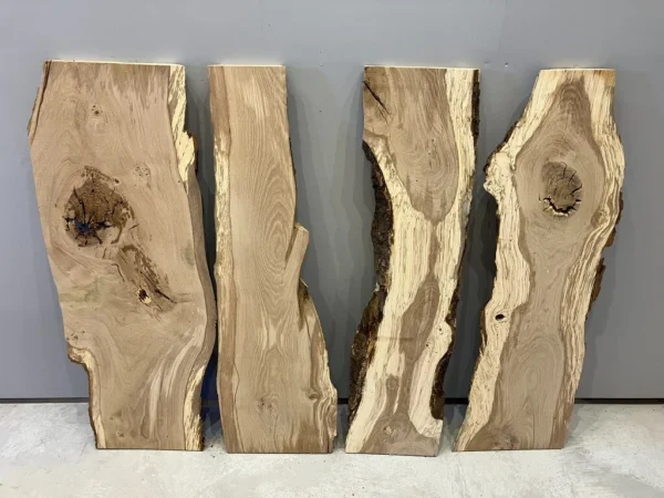4x Rustic Oak Boards 1.2m long Feature piece Wall art Paneling Chopping boards