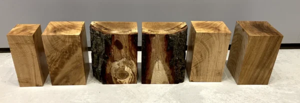 Set of oak blocks