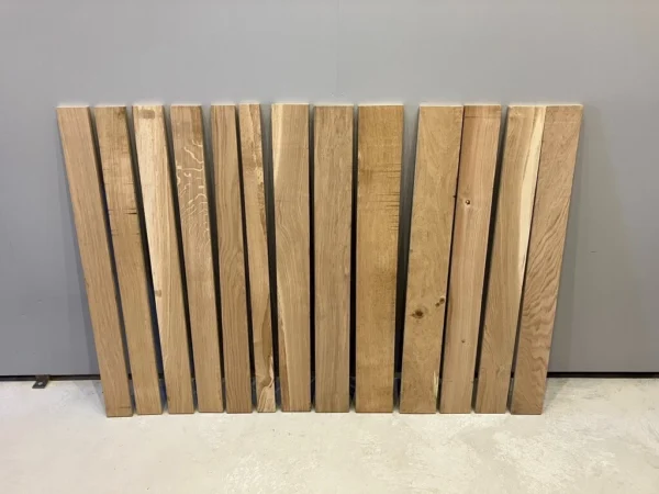 Solid oak quarter sawn plain edge